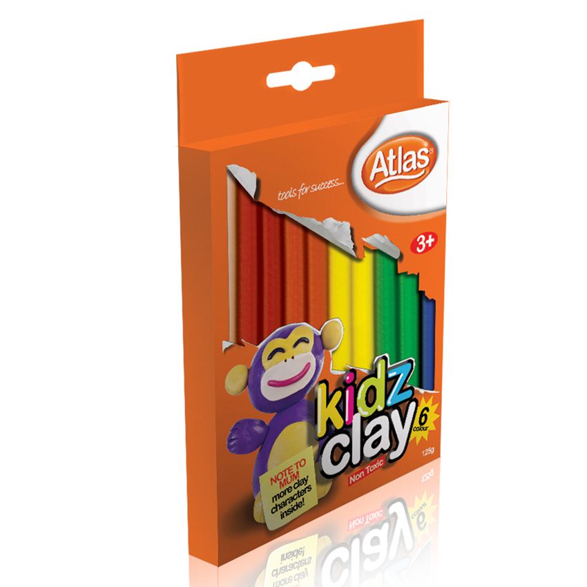 Atlas Kidz Clay 6 Colors 100g