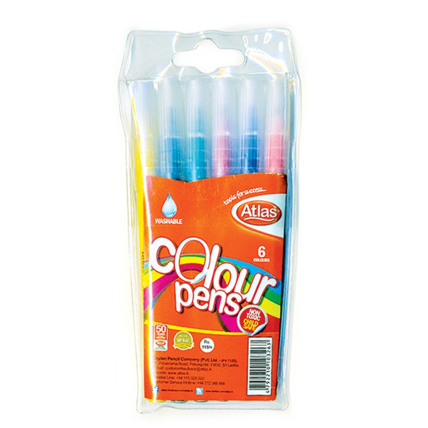 Atlas Color Felt Pen Wallets 6 Colors