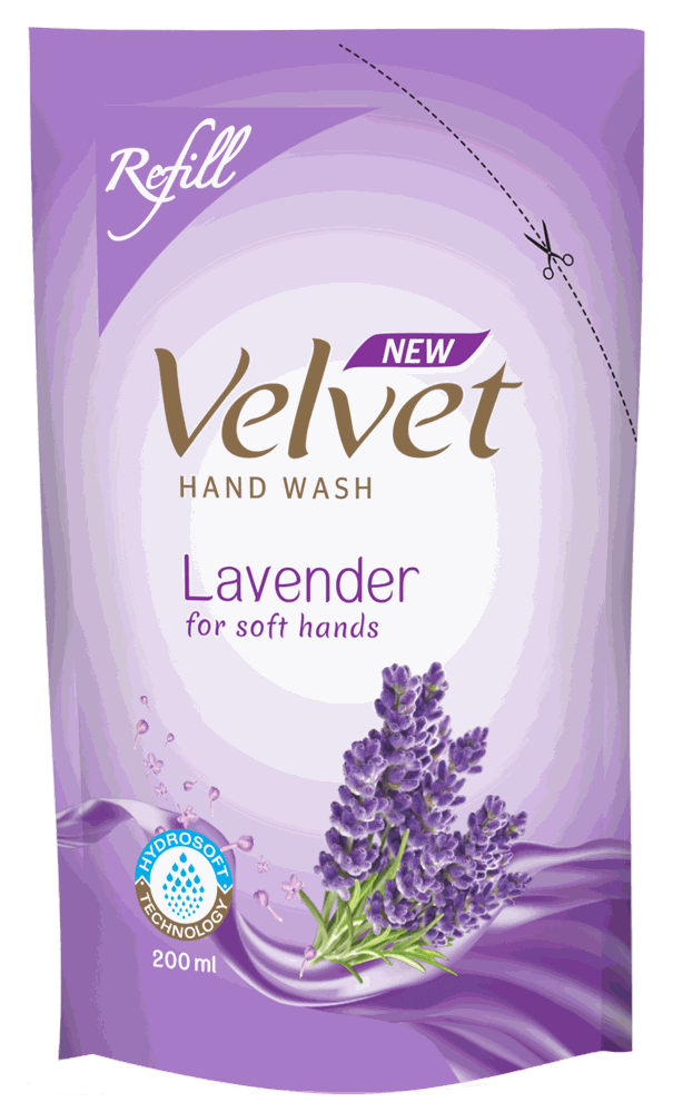 Velvet Hand Wash Lavender - Refill Pack 200ml