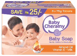 Baby Cheramy Moisturising Soap Eco Pack 375g