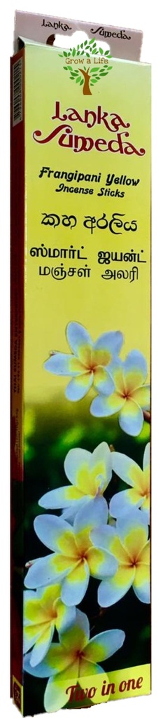 LS Araliya / Frangipani Yellow Incense Sticks 1 Pack