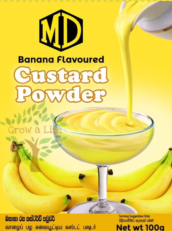 MD Banana Flavoured Custard Powder 100g