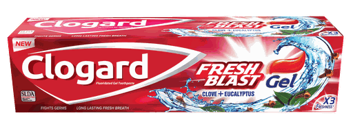 Clogard Toothpaste Freshblast Gel Clove &amp; Eucalyptus 120g