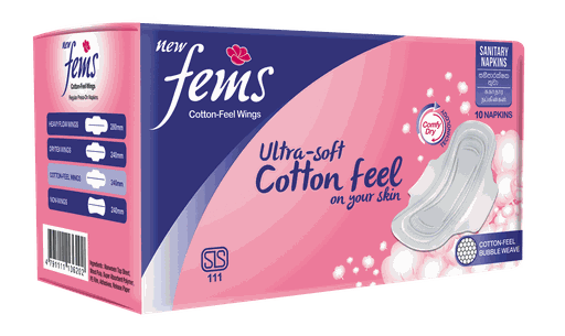 Fems Cotton Feel Wings 10pcs