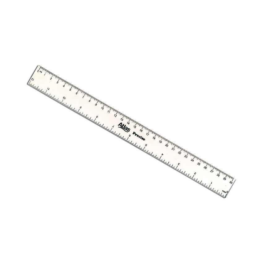 Atlas Ruler 12&quot; Clear