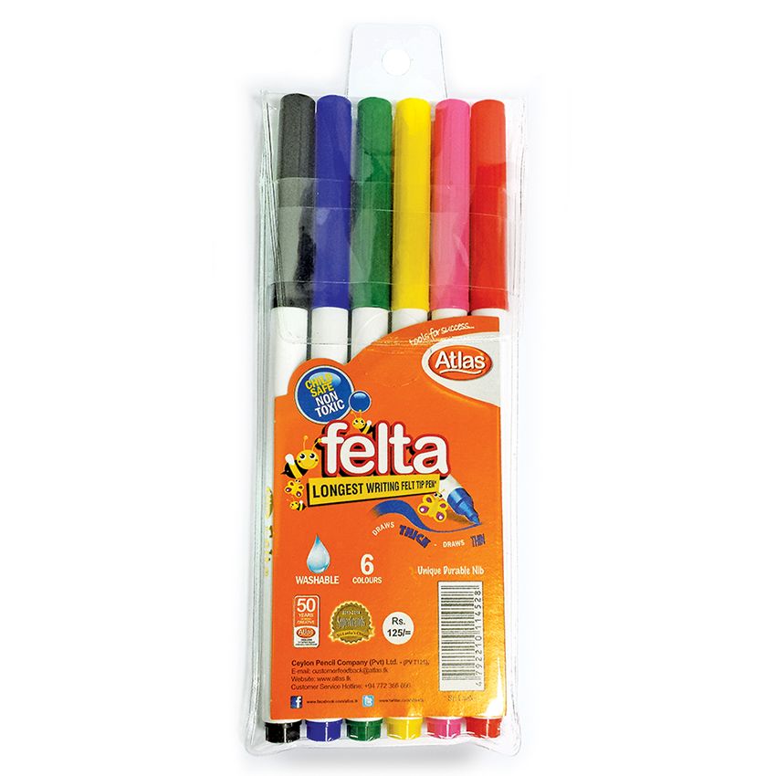 Atlas Color Pen Felta 6 Colors