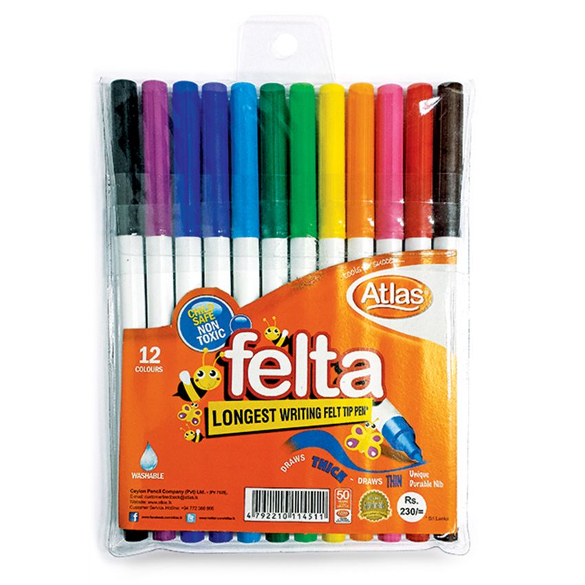 Atlas Color Pen Felta 12 Colors