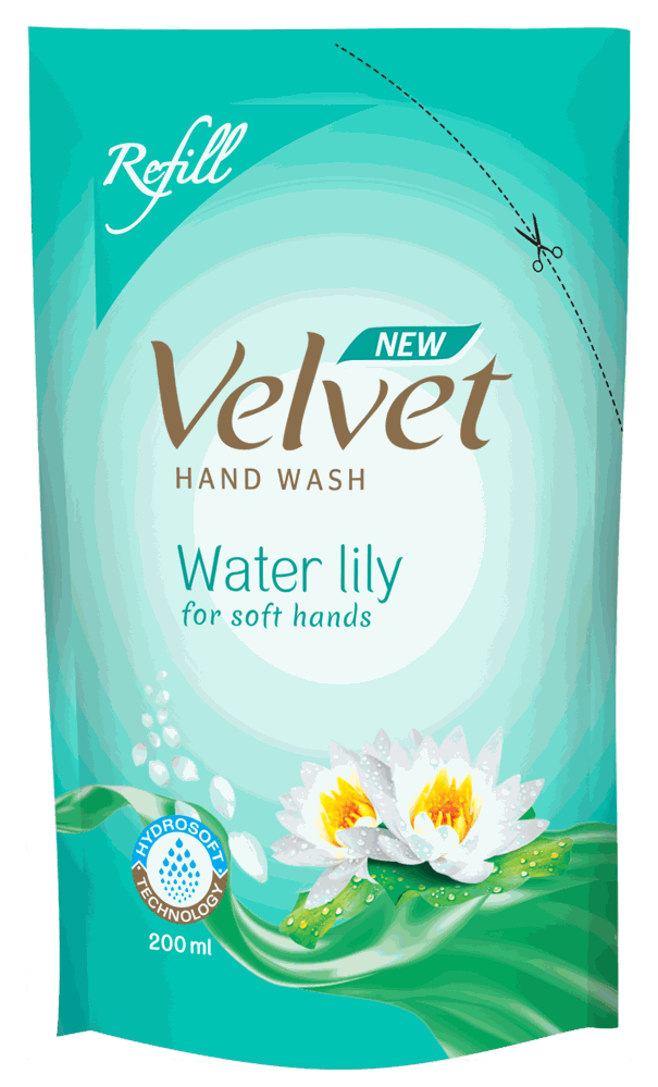 Velvet Hand Wash Water Lily - Refill Pack 200ml