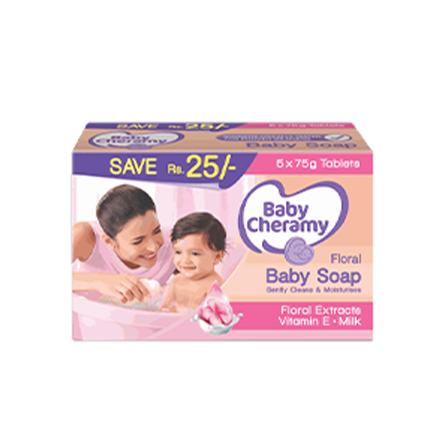 Baby Cheramy Floral Soap Eco Pack 375g