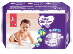 Baby Cheramy Diapers Large 12'S