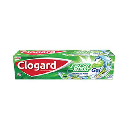 Clogard Toothpaste Freshblast Gel Lemongrass and Aloe 120g