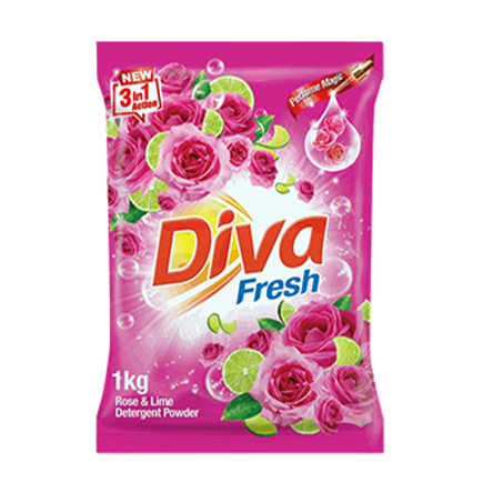 Diva Detergent Powder Rose & Lime 1kg
