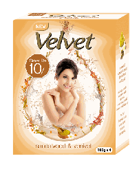 Velvet Soap Eco Pack Sandal &amp; Turmeric 400g