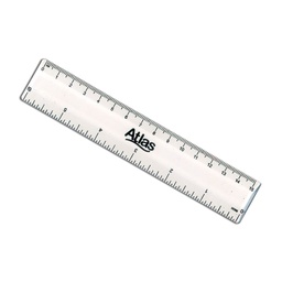 Atlas Ruler 6&quot; Clear