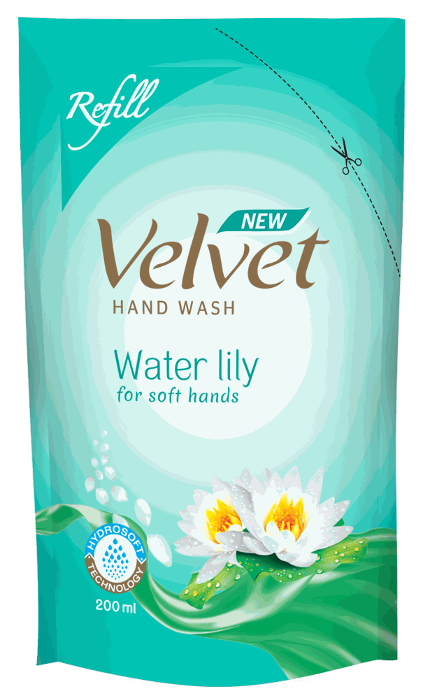 Velvet Hand Wash Water Lily Refill Pack 200ml Grow a Life
